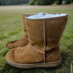 Koolaburra by UGG Short Ankle Boots Women's Size 8 Tan Brown Suede Booties